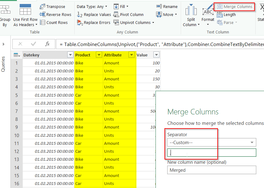 Pivot Multiple Measures And Columns In Power Query