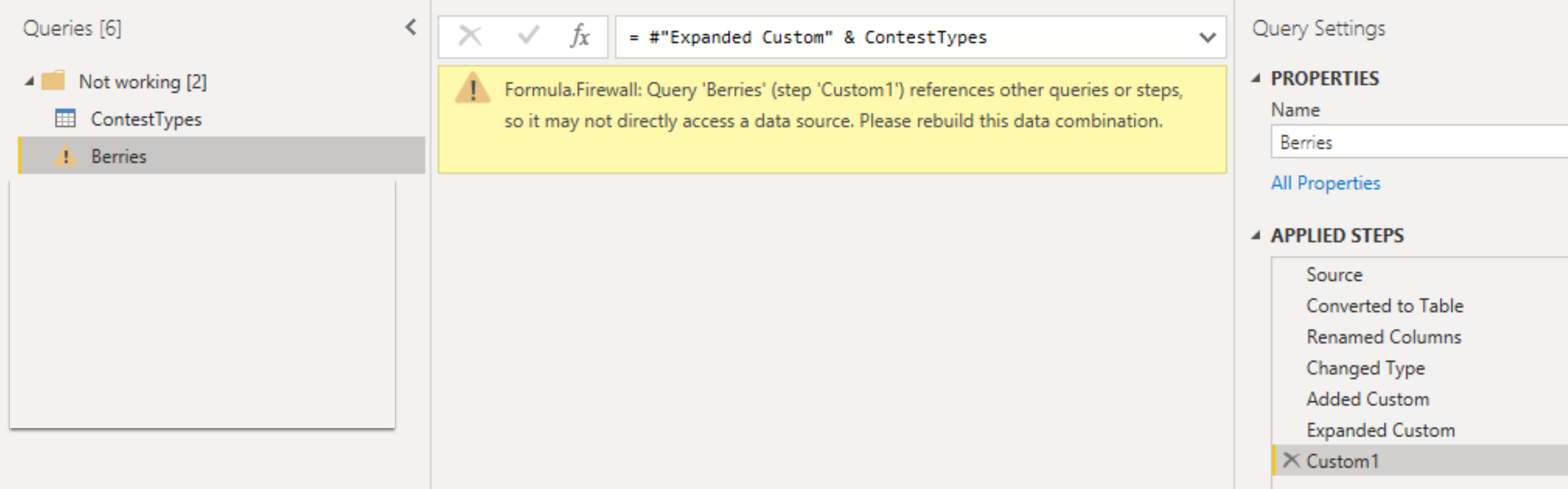 Quick Fix For Formula Firewall Issues In Power Query And Power BI